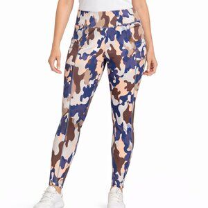 NEW Logo Lounge High-Rise Camo Leggings with Side Phone Pockets XXS
